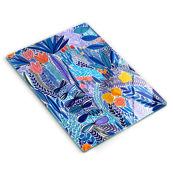 Üveg vágódeszka Festett rét