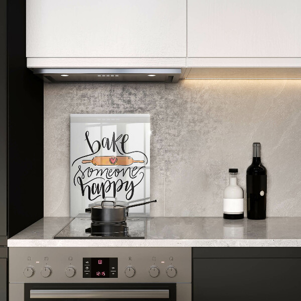 Üveg vágódeszka Bake someone happy