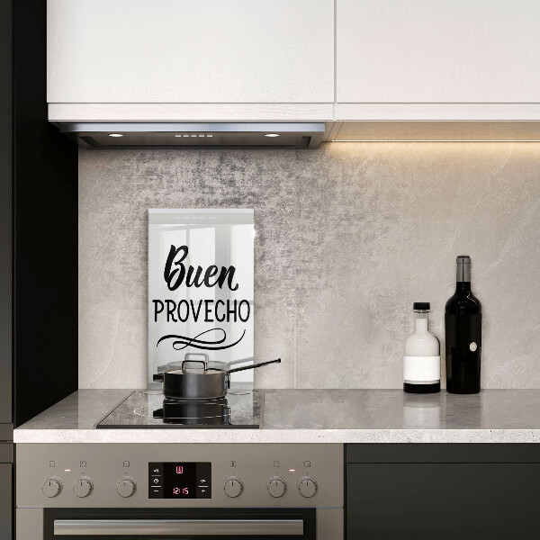 Üveg vágódeszka Buen provecho