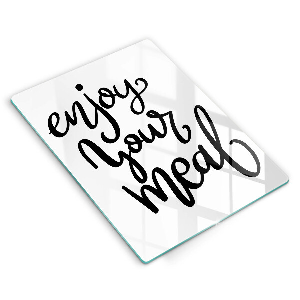 Üveg vágódeszka Enjoy your meal