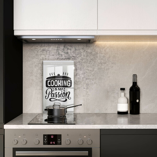 Üveg vágódeszka Cooking is my passion