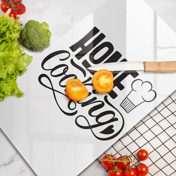 Üveg vágódeszka Home cooking