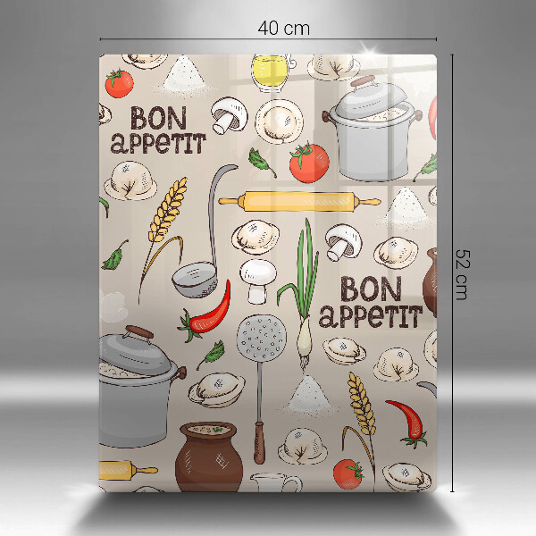 Üveg vágódeszka Konyha illusztráció