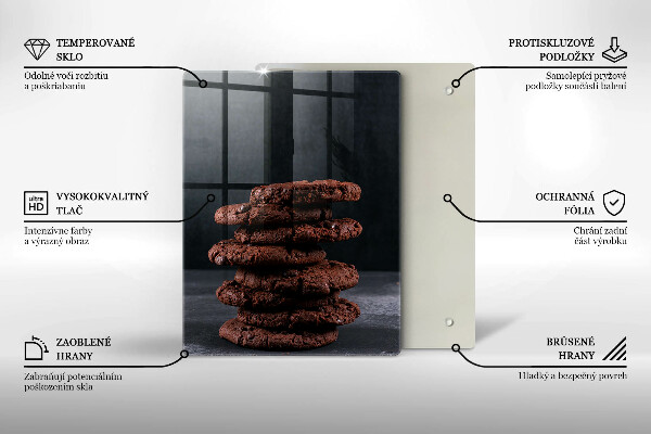 Üveg vágódeszka Csokoládés sütemények