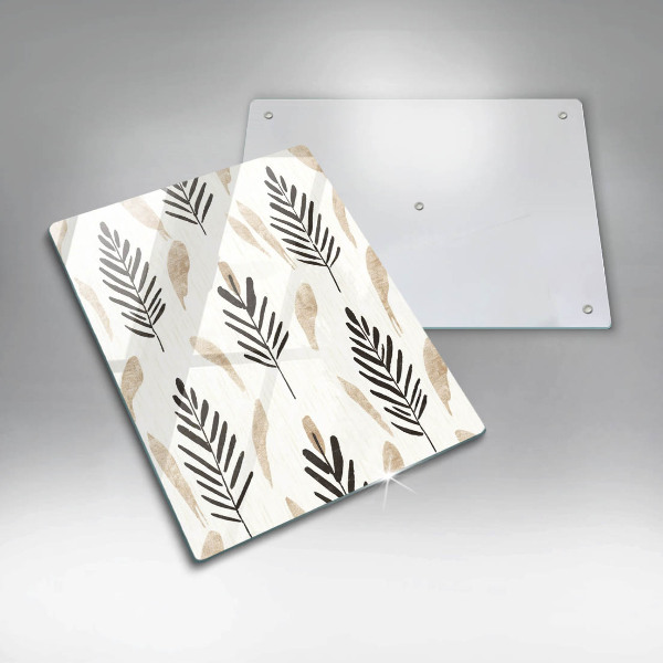 Üveg vágódeszka Boho növények