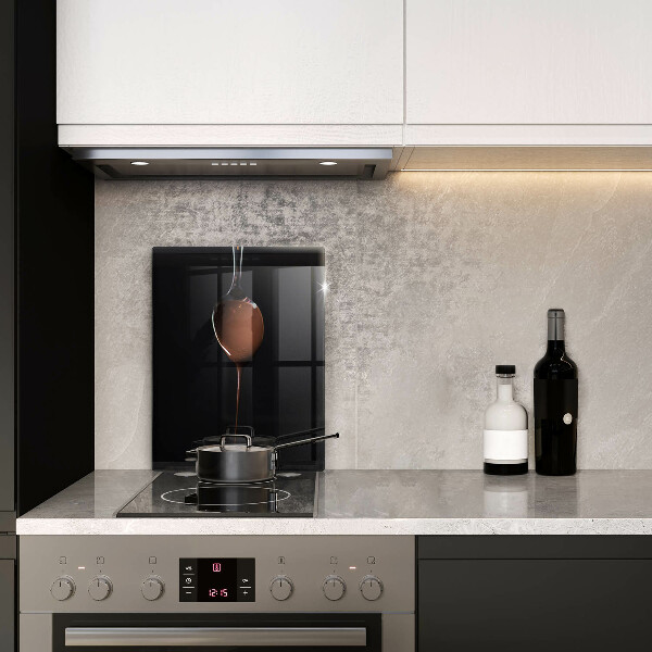 Üveg vágódeszka Egy kanál csokoládé