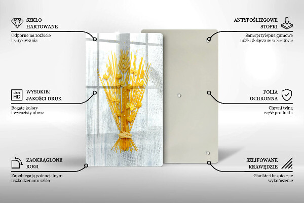 Üveg vágódeszka Tészta