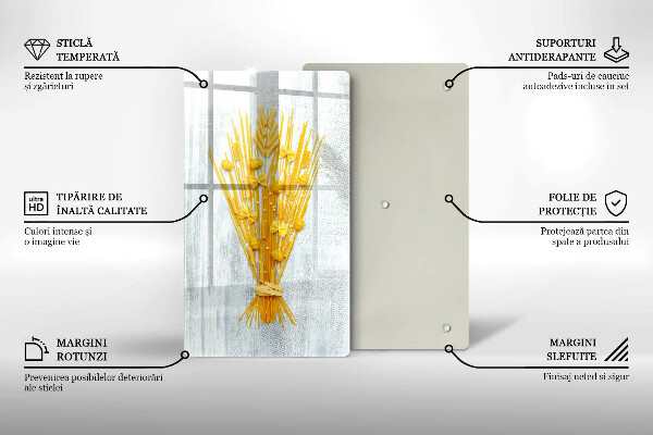 Üveg vágódeszka Tészta