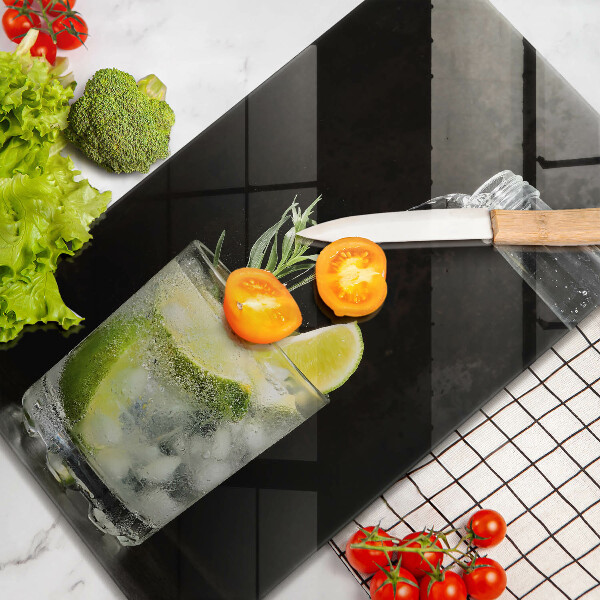 Üveg vágódeszka Egy pohár vizet