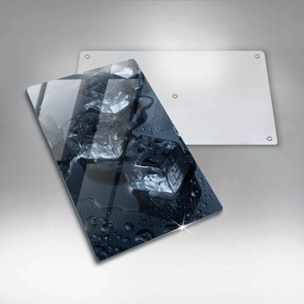 Üveg vágódeszka Hideg jégkockák