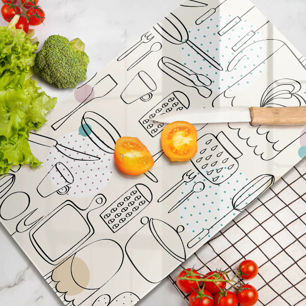 Üveg vágódeszka Konyhai kiegészítők