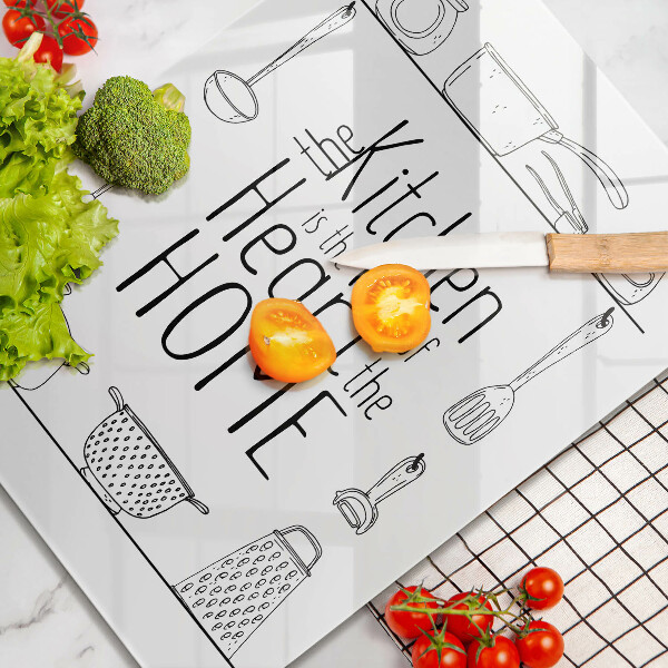 Üveg vágódeszka Felirat mondat