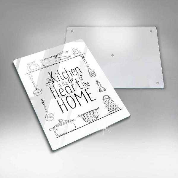 Üveg vágódeszka Felirat mondat