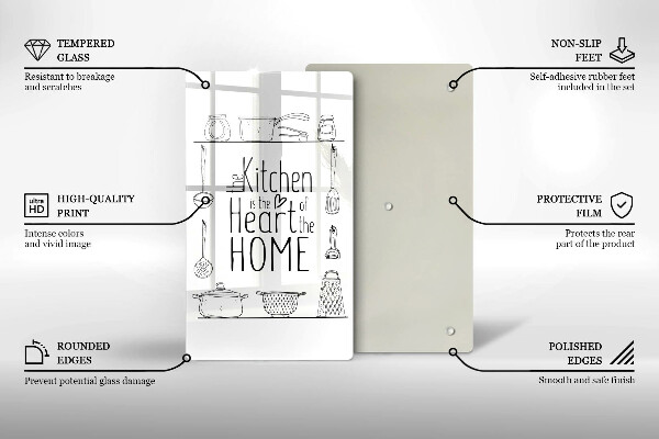 Üveg vágódeszka Felirat mondat