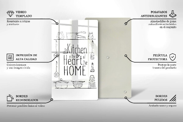 Üveg vágódeszka Felirat mondat