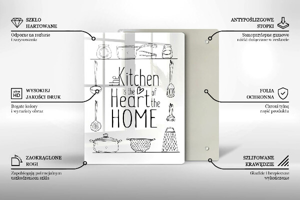 Üveg vágódeszka Felirat mondat