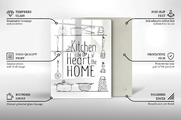 Üveg vágódeszka Felirat mondat