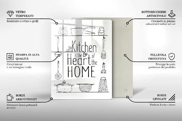 Üveg vágódeszka Felirat mondat