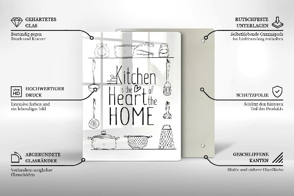 Üveg vágódeszka Felirat mondat