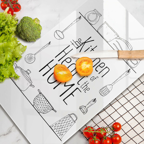 Üveg vágódeszka Felirat mondat