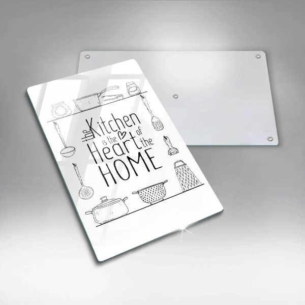 Üveg vágódeszka Felirat mondat