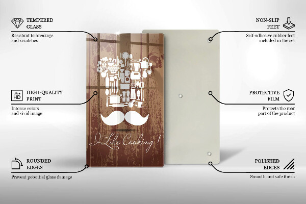 Üveg vágódeszka I like cooking