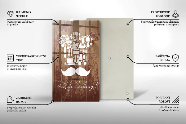 Üveg vágódeszka I like cooking