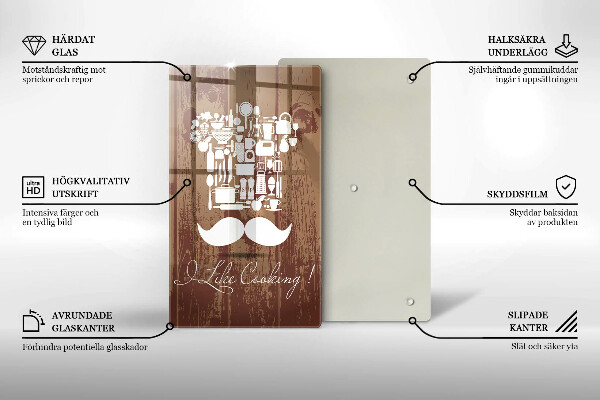 Üveg vágódeszka I like cooking