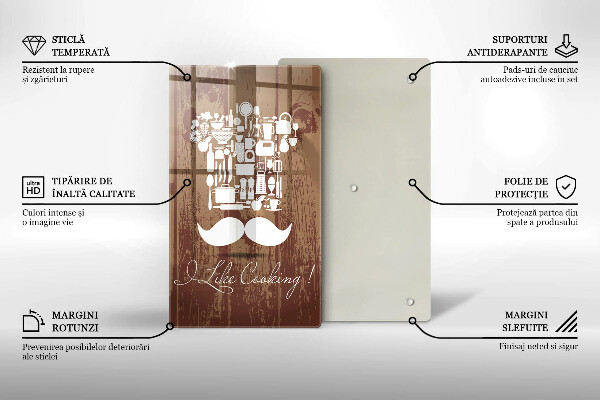 Üveg vágódeszka I like cooking