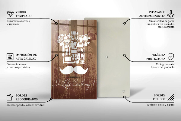 Üveg vágódeszka I like cooking