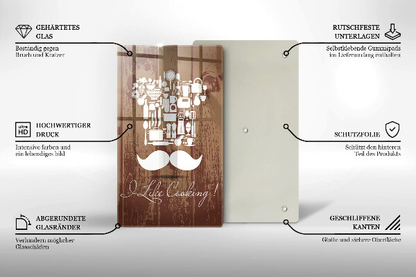 Üveg vágódeszka I like cooking