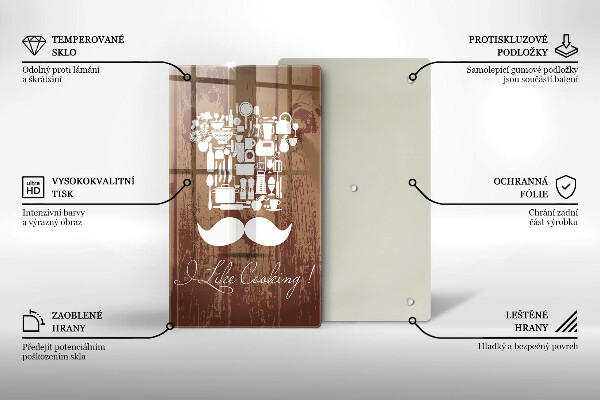 Üveg vágódeszka I like cooking