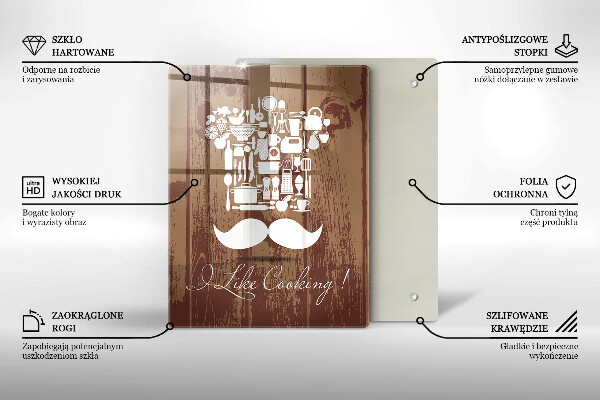 Üveg vágódeszka I like cooking