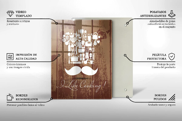 Üveg vágódeszka I like cooking