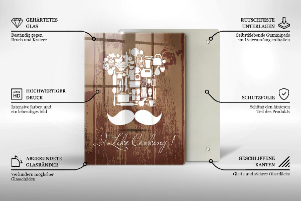 Üveg vágódeszka I like cooking