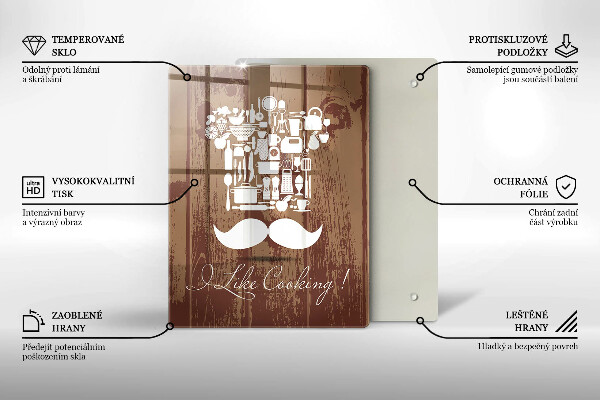 Üveg vágódeszka I like cooking