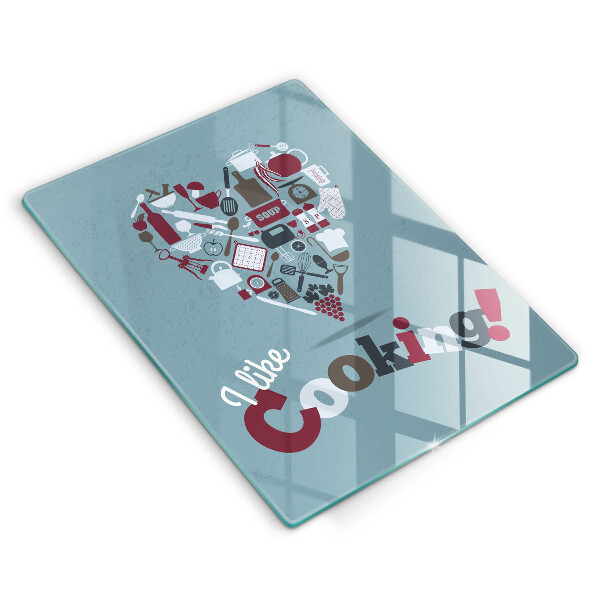 Üveg vágódeszka I like cooking