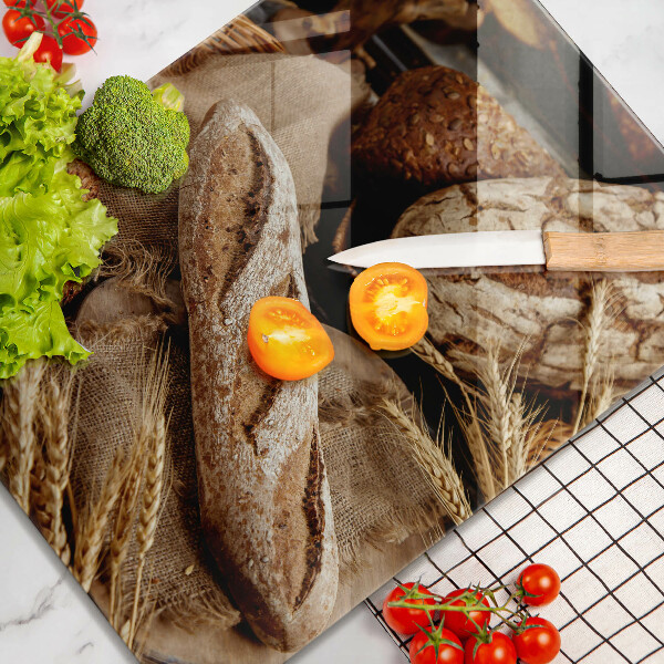 Üveg vágódeszka Kenyér kenyerek