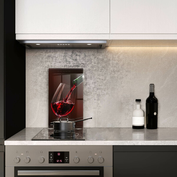 Üveg vágódeszka Egy pohár bor