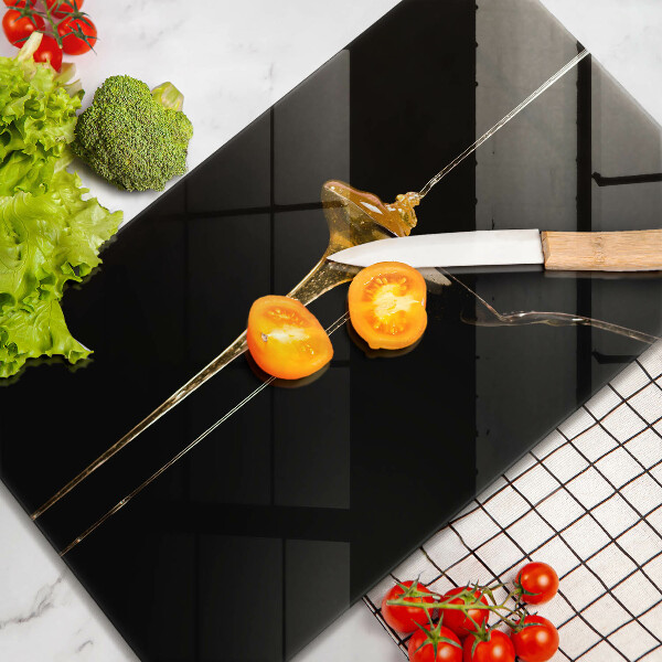 Üveg vágódeszka Egy teáskanál mézet