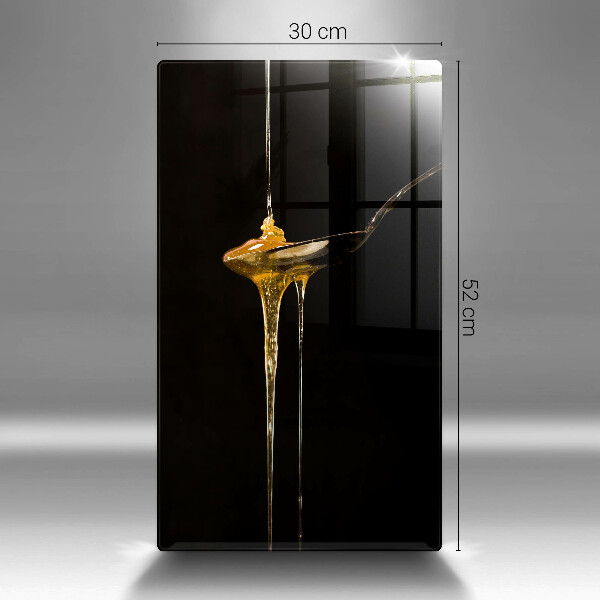 Üveg vágódeszka Egy teáskanál mézet