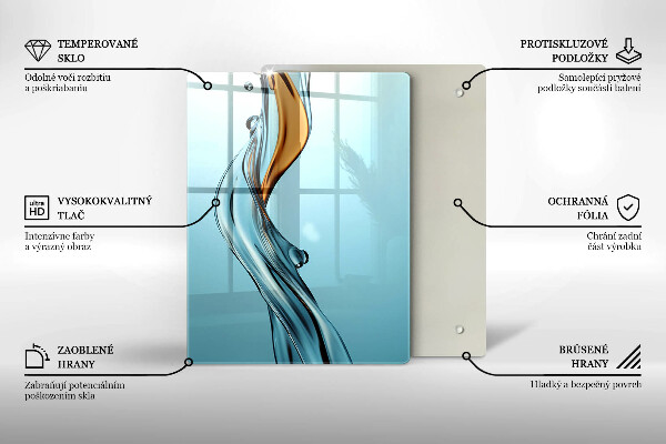 Üveg vágódeszka Vízsugár