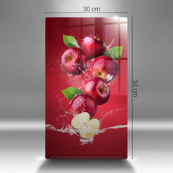 Üveg vágódeszka Lédús alma vízben