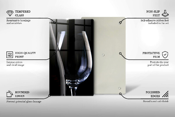 Üveg vágódeszka Üveg és üveg