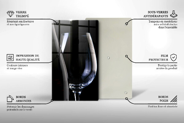 Üveg vágódeszka Üveg és üveg