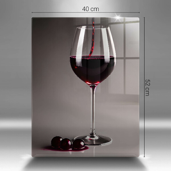 Üveg vágódeszka Üveg és szőlő