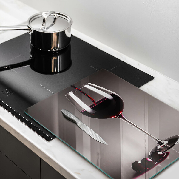 Üveg vágódeszka Üveg és szőlő