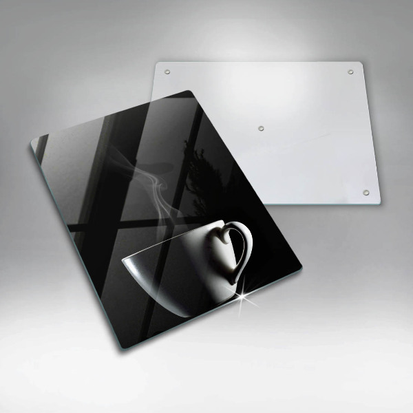 Üveg vágódeszka Egy csésze tea