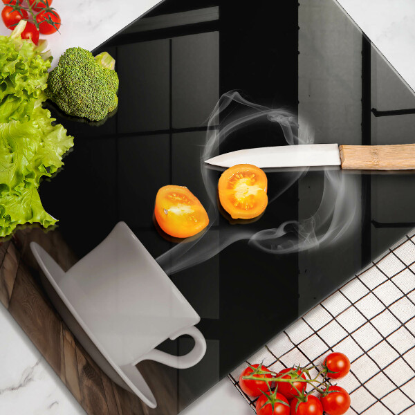 Üveg vágódeszka Kávéscsésze szív