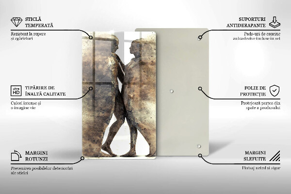 Üveg vágódeszka Szerelmes emberek teste